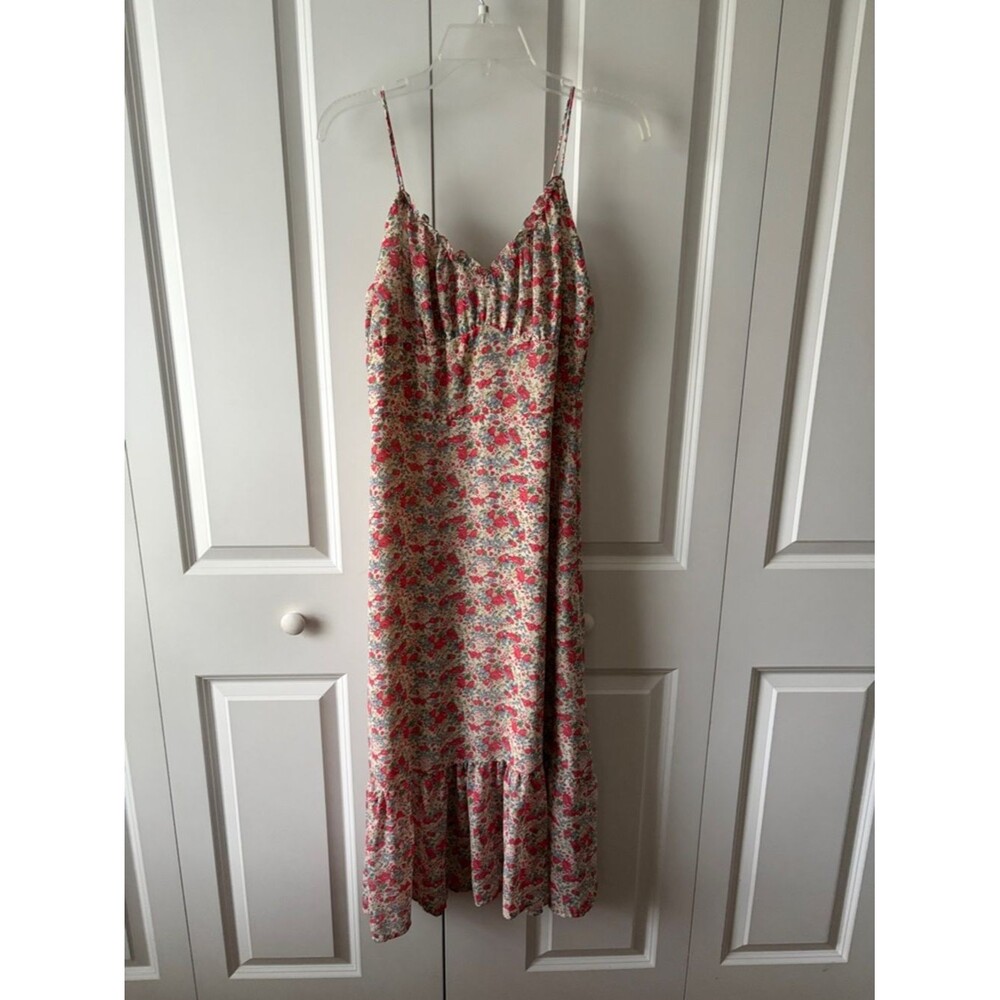 Dress Forum Floral Midi Babydoll Dress Women's Size Medium - Picture 2 of 5